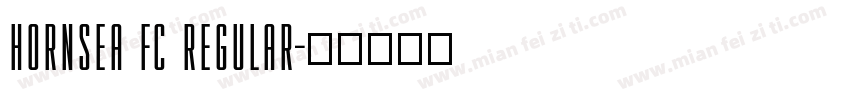 HORNSEA FC REGULAR字体转换